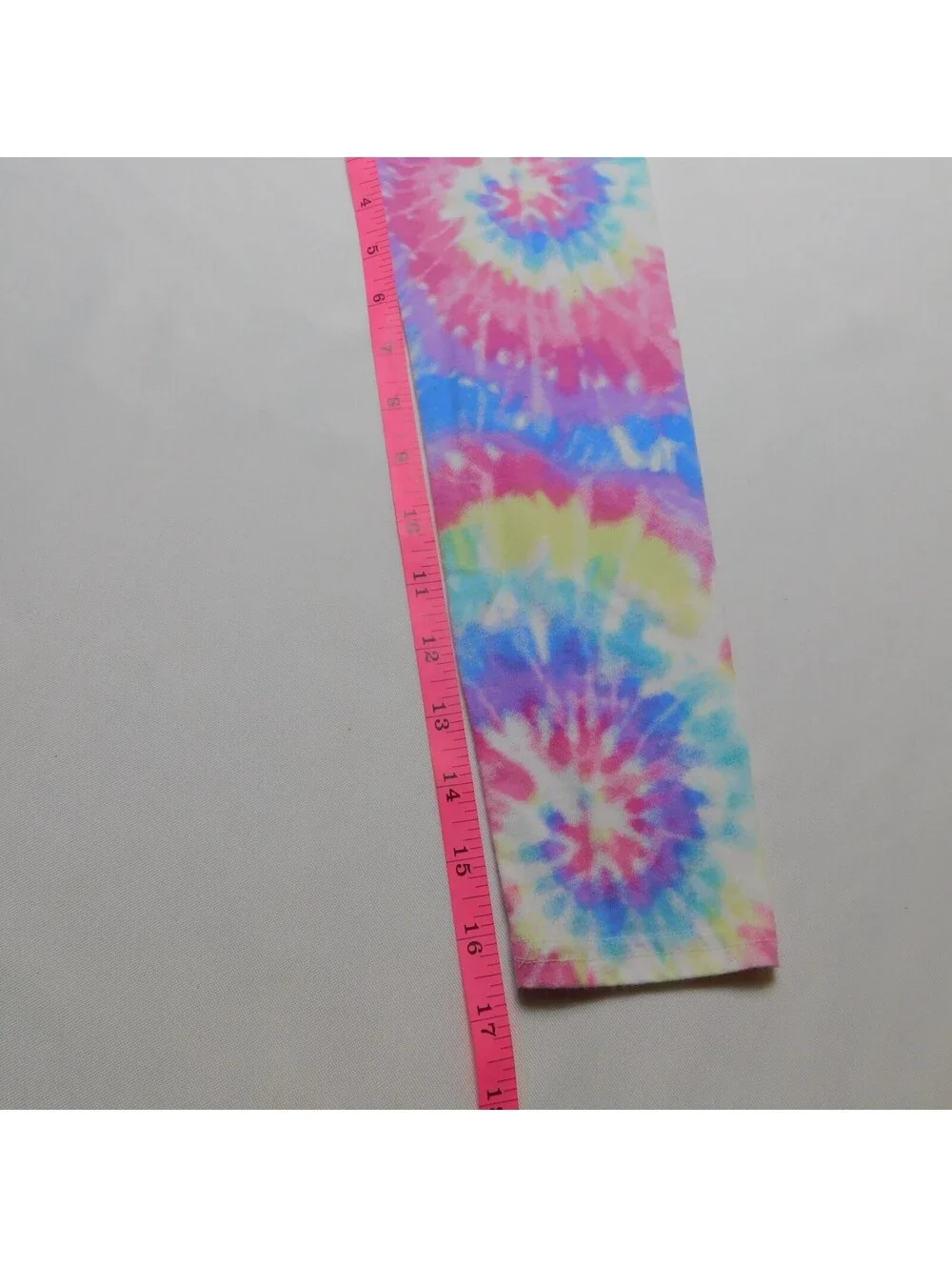 The Childrens Place Girls Dress XL 14 Rainbow Tie Dye Long Sleeve Skater Casual